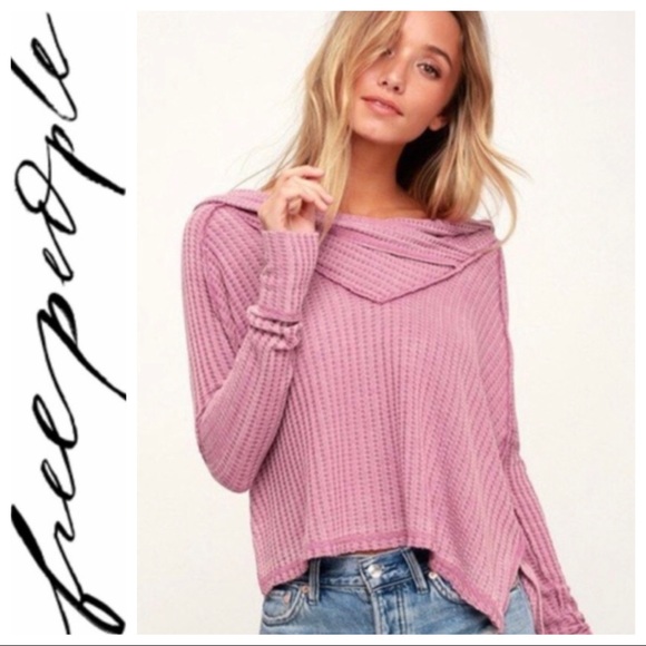 💕SALE💕 Free People We the Free Pink Wildcat Thermal Top - Picture 3 of 8
